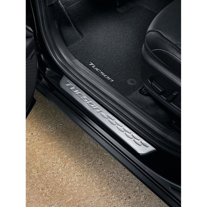 Hyundai TUCSON NX4 Einstiegsleisten für vorne und hinten, Edelstahl