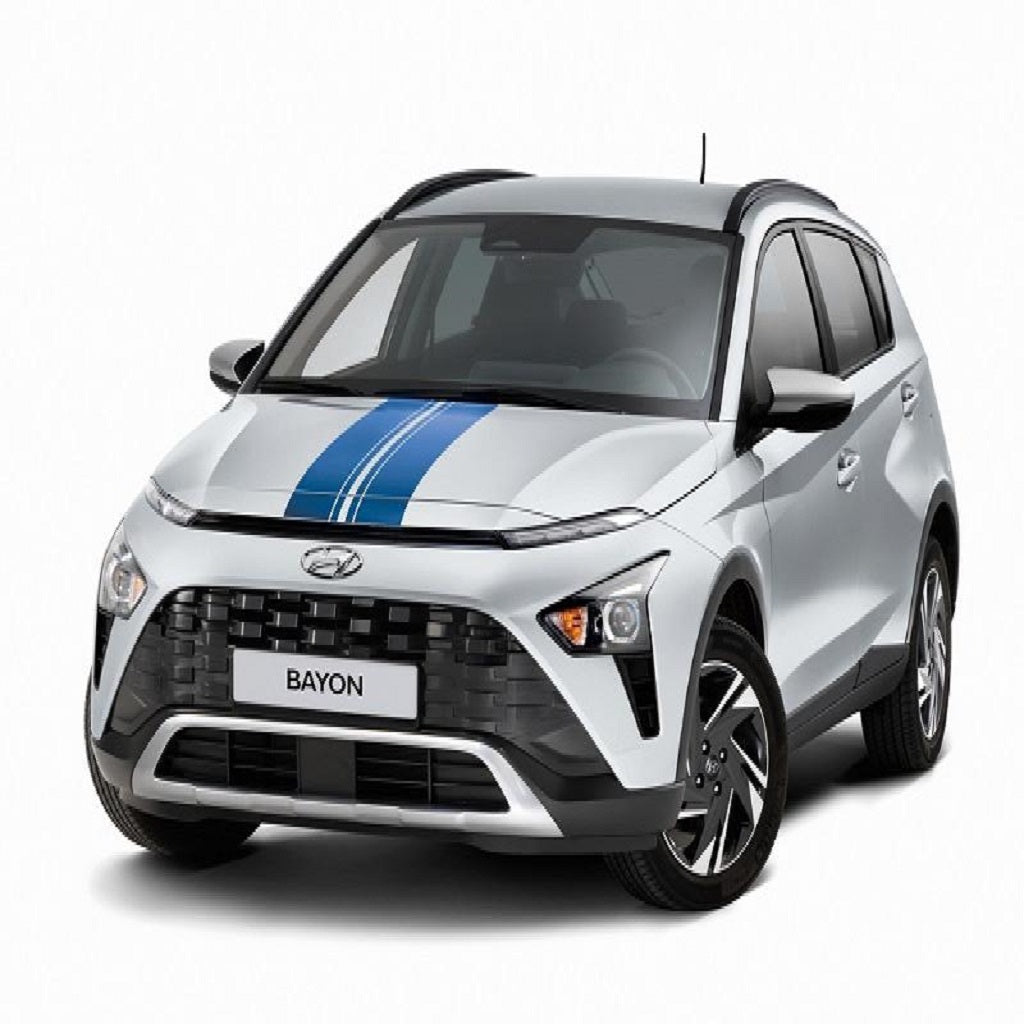 Hyundai BAYON Dekor, Rennstreifen-Optik, Motorhaube