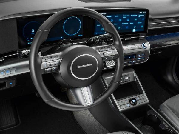 Hyundai KONA SX2 Lenkrad Inlay - Gebürstetes Aluminium