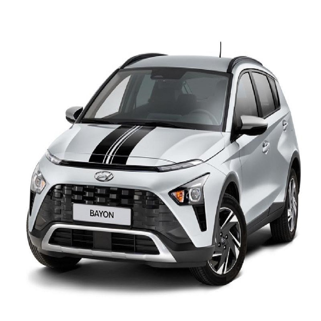 Hyundai BAYON Dekor, Rennstreifen-Optik, Motorhaube